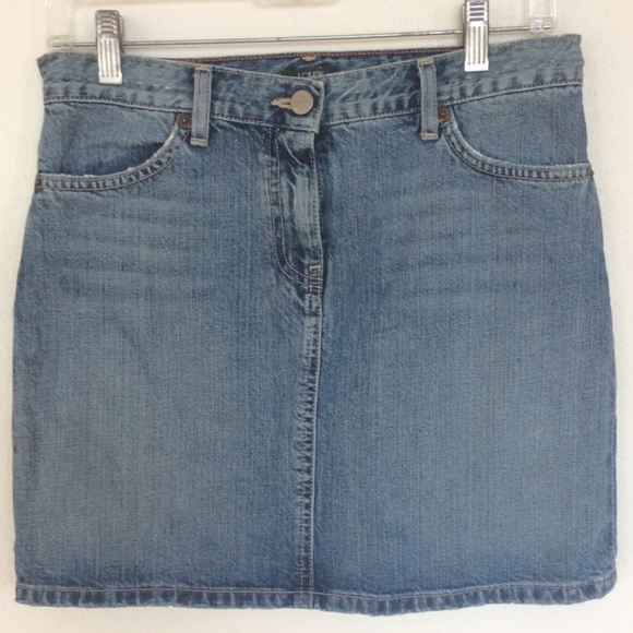 J.Crew Denim Miniskirt, Size 2 - Picture 1 of 3